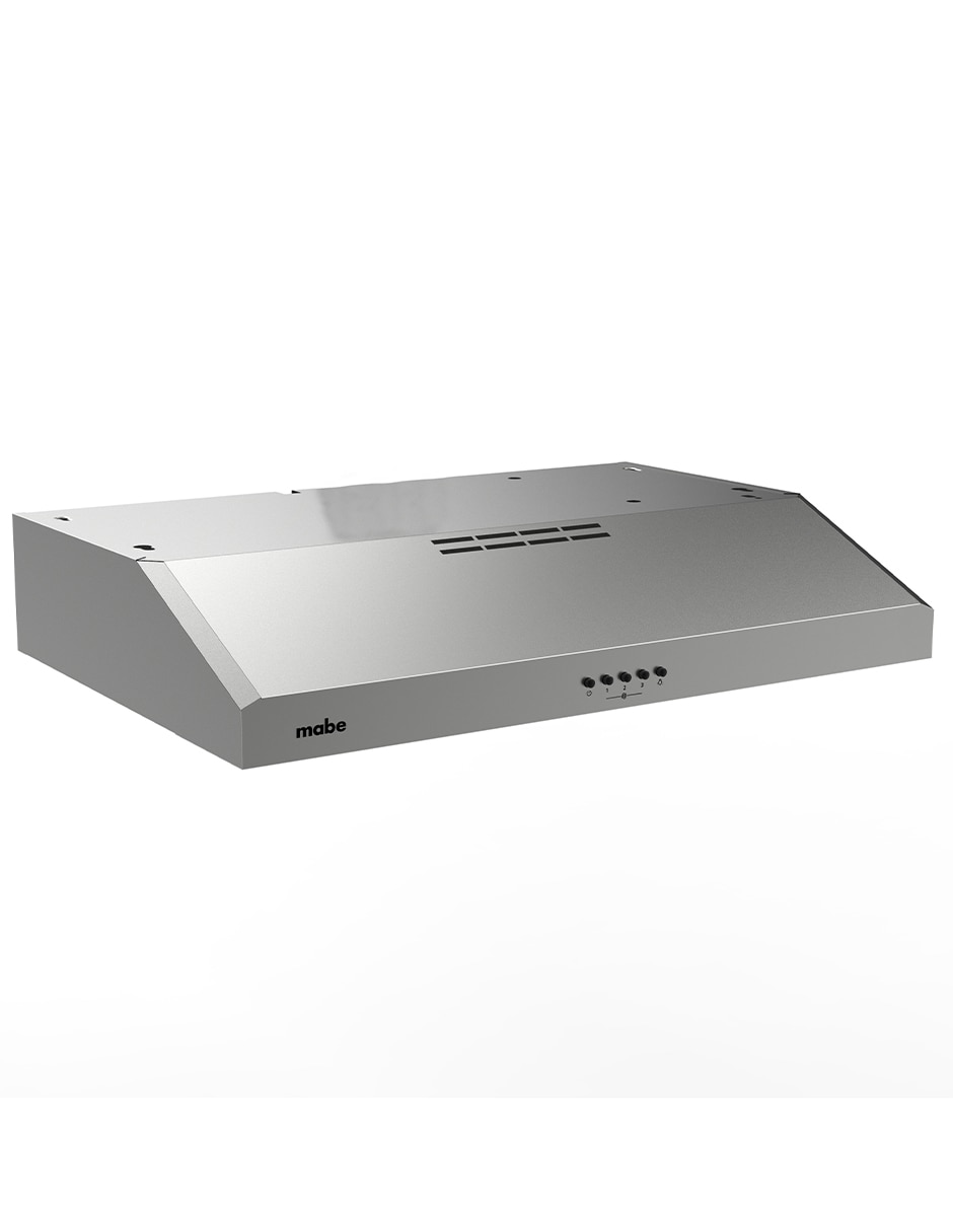 Combo estufa de piso a gas LP MABE Air Fry 75.8 cm EMHA7612DSSCM76SS de 6 quemadores + campana